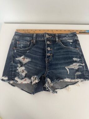 American Eagle Women's Next Level Stretch High-Rise Shortie Blue Sz 10